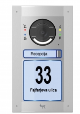Zunanja enota video 1 tipka in modulom za hišno številkop